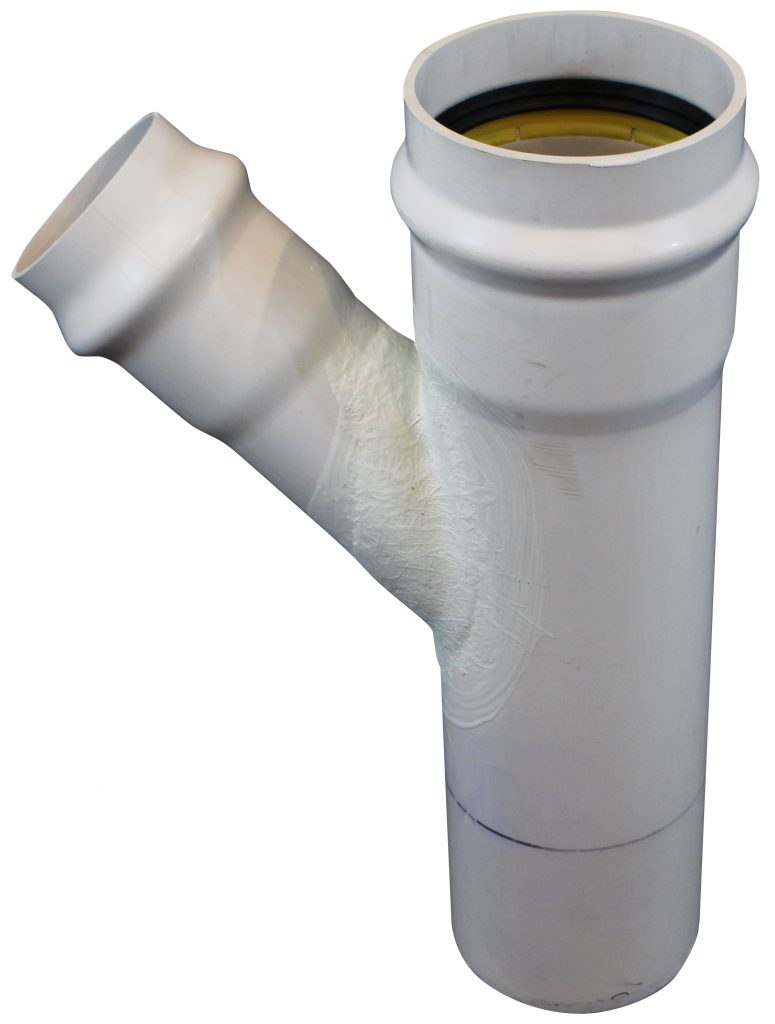 A fabricated pipe fitting that is used for plumbing purposes and domestic use.